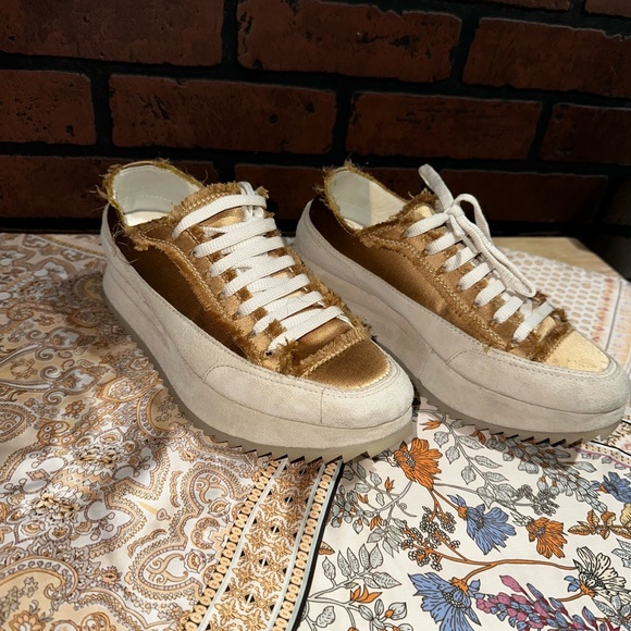 Pedro Garcia Orella Frayed Satin Trainer - Picture 5 of 15